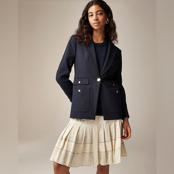 J Crew Vivienne blazer in Italian bi-stretch wool blend CC421 - Picture 1 of 5